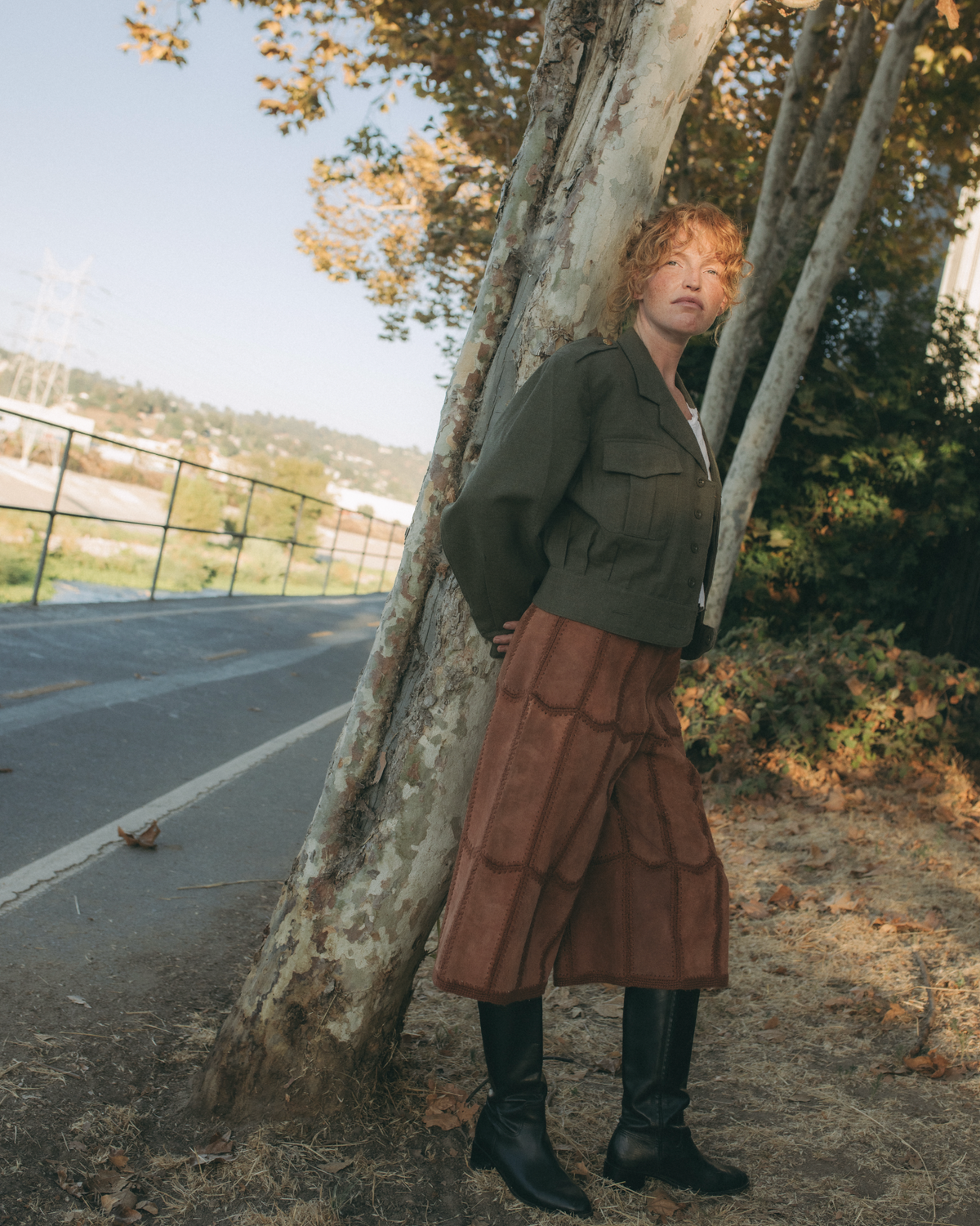 1968 Belgian Military Olive Wool Cropped Jacket