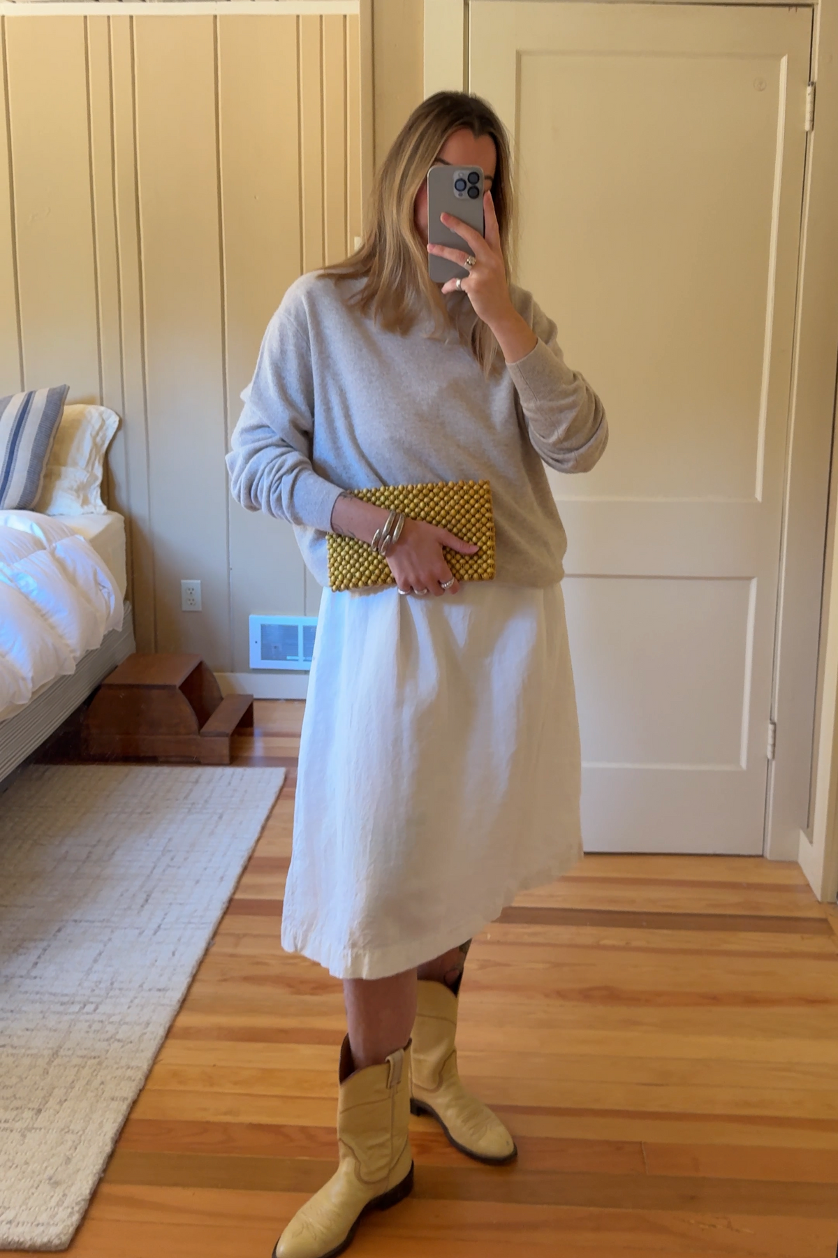 French Cotton Embroidered Slip Dress