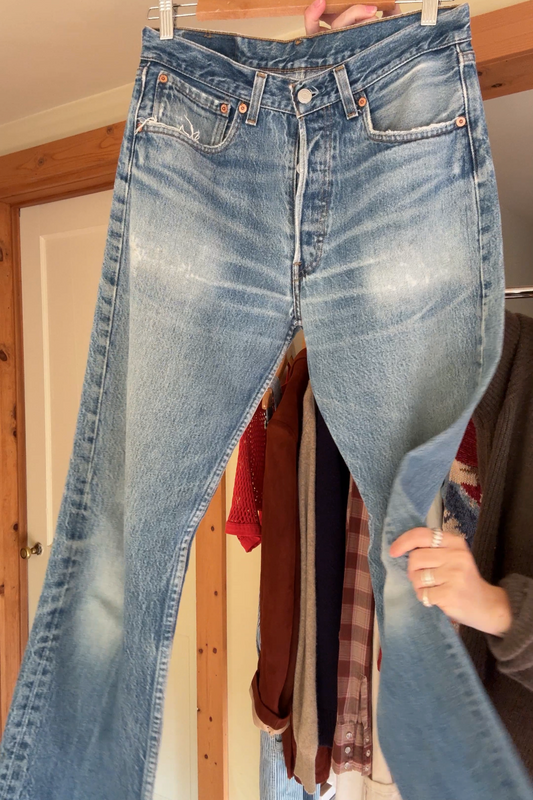 Distressed Levi’s 501 Jeans
