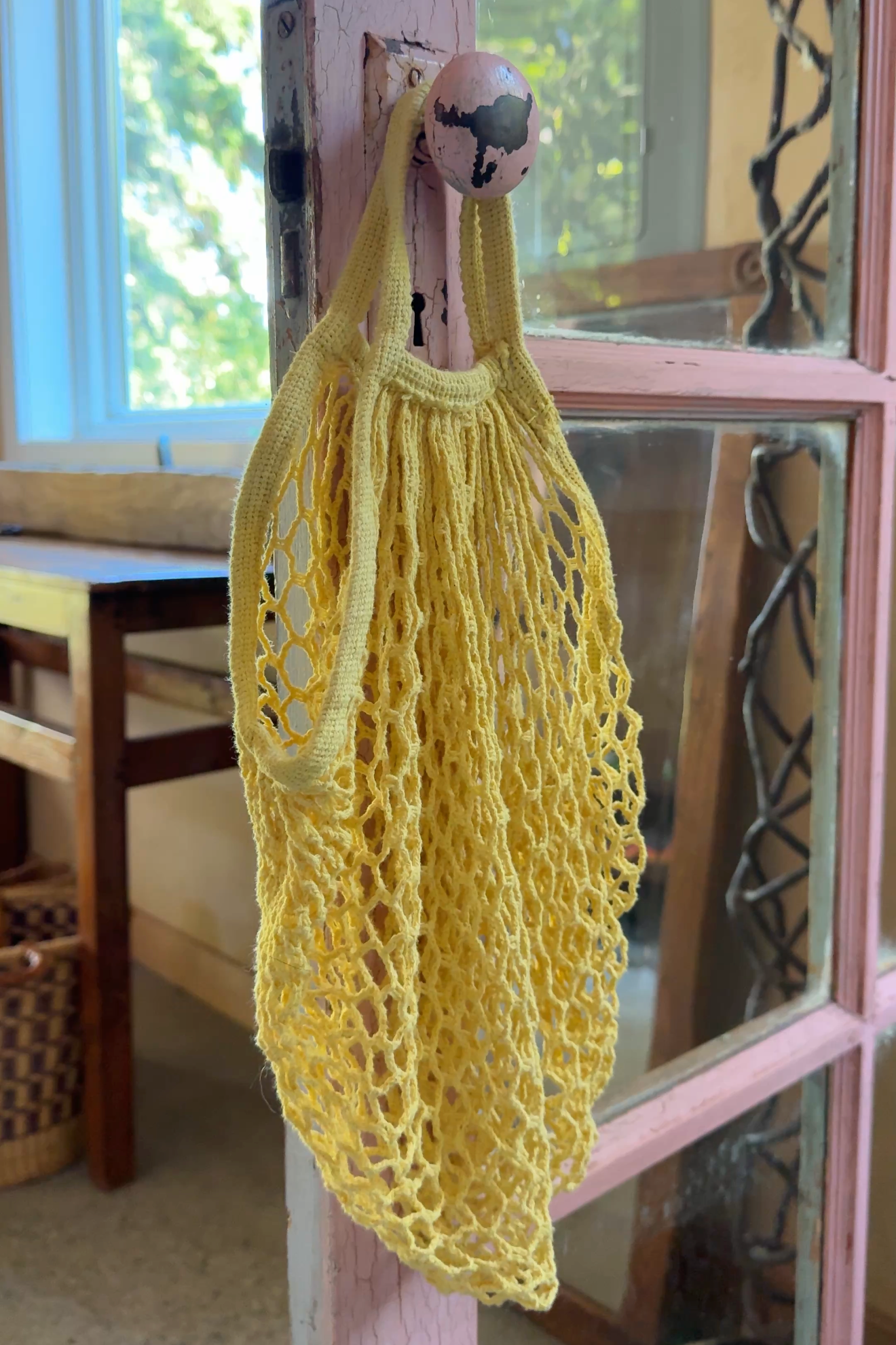 Botanically Dyed Cotton Market Bag