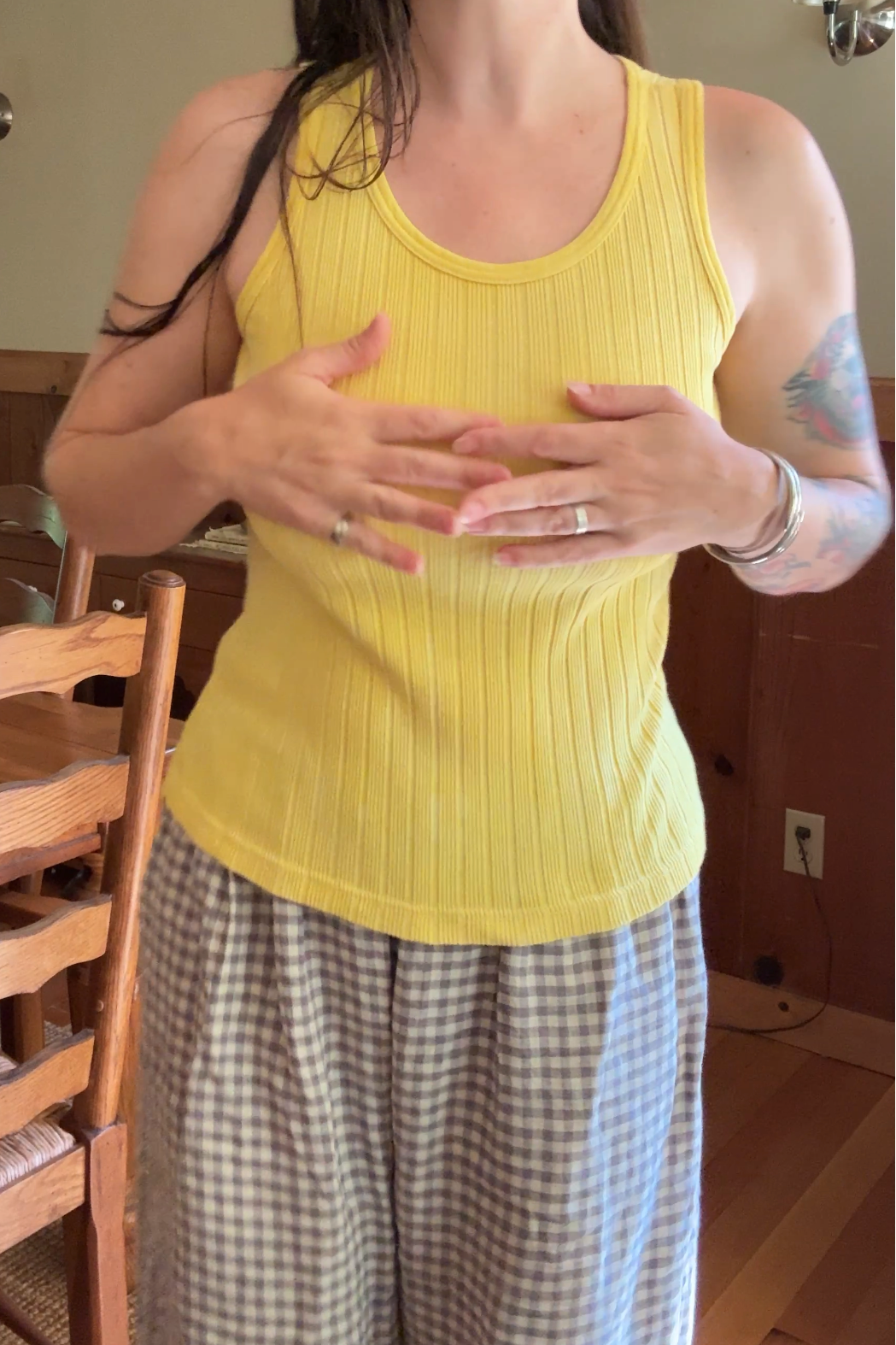 Botanically Dyed Vintage Nordstrom Cotton Ribbed Tank