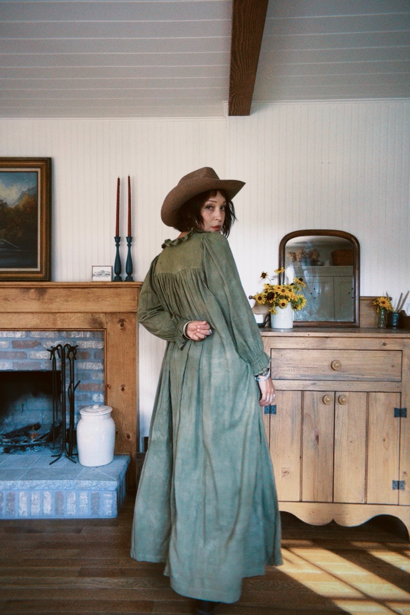 Botanically Dyed Vintage Cotton Dress