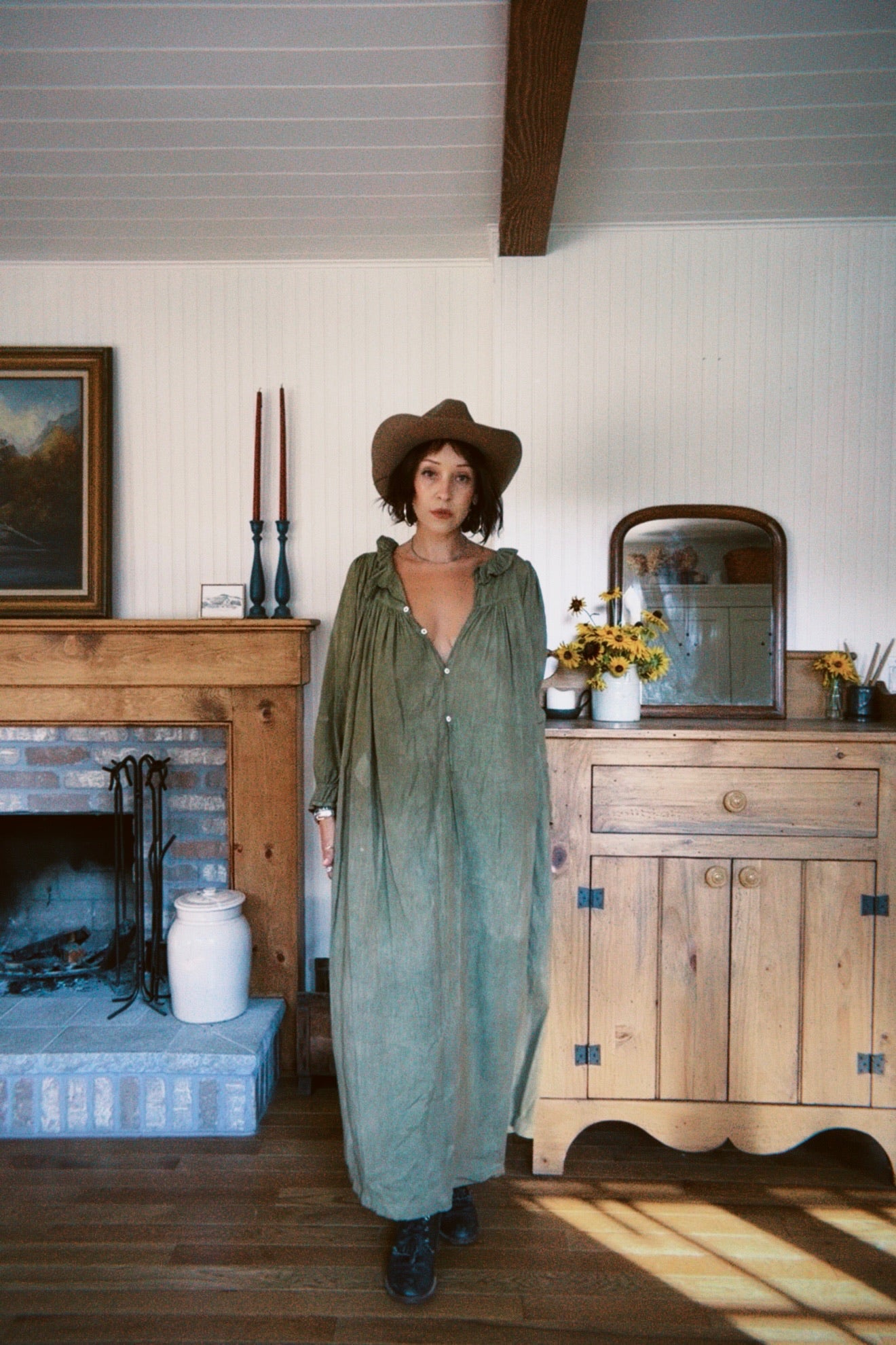 Botanically Dyed Vintage Cotton Dress
